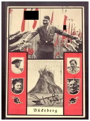 [Propagandapostkarte] Dt- Reich (022476) Propagandakarte Bückeberg, Erntedankfest, gelaufen Bückeberg/ Hameln. 