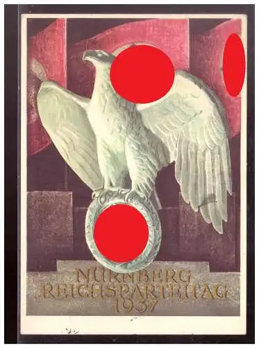 [Propagandapostkarte] Dt- Reich (022486) Propagandakarte Nürnberg Reichsparteitag 1937, gelaufen Nürnberg. 