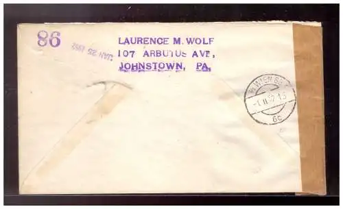 USA  Rundstempel (Datum und/oder Ort klar)