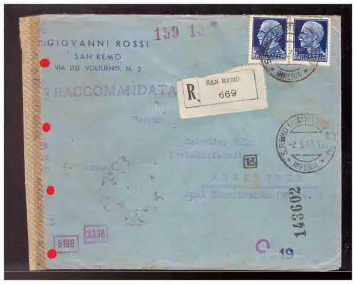 Italien  Rundstempel (Datum und/oder Ort klar)