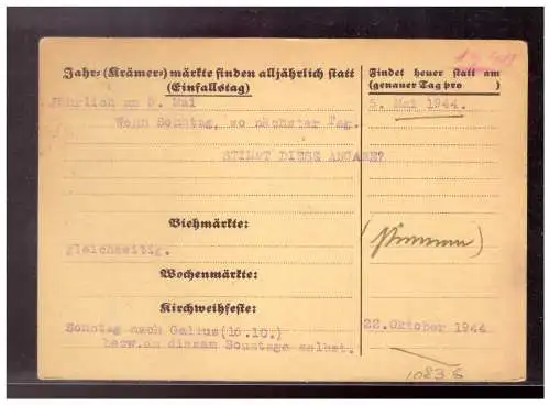 Deutsches Reich  Rundstempel (Datum und/oder Ort klar)