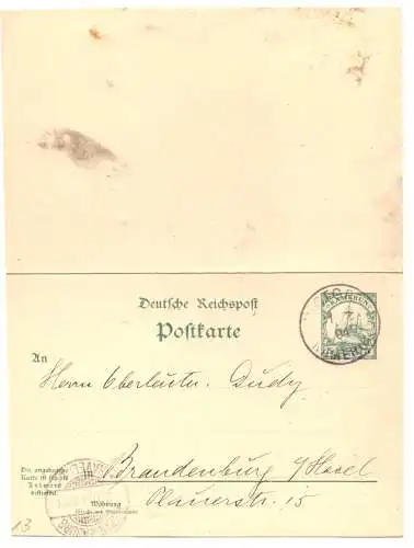 Deutsches Reich  Rundstempel (Datum und/oder Ort klar)