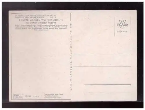 [Propagandapostkarte] Dt- Reich (022705) Propaganda PostkartePanzer machen Weltgeschichte, Kradschützen, ungebraucht. 