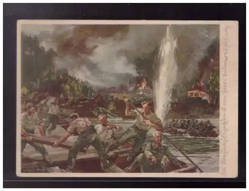 [Propagandapostkarte] Dt- Reich (022706) Propaganda Postkarte Pioniere,  gelaufen Berlin 30.1.1943. 