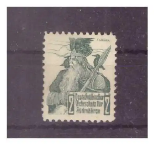 [Propagandapostkarte] Dt- Reich (022753) Propaganda Vignette Deutschvölkischer Wehrschatz für Südmähren. 