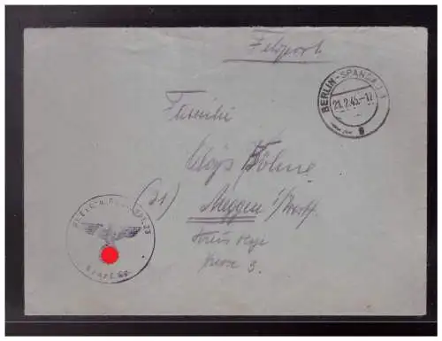 Deutsches Reich  Rundstempel (Datum und/oder Ort klar)