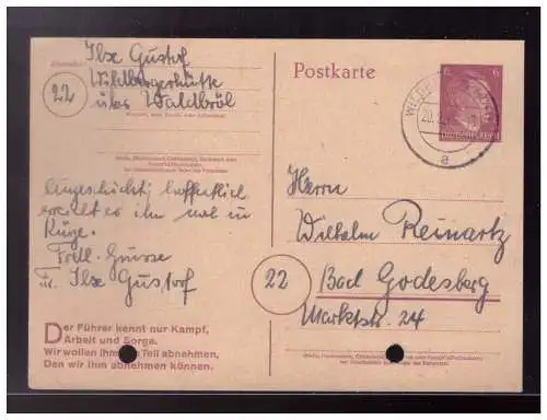 Deutsches Reich  Rundstempel (Datum und/oder Ort klar)