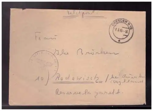Deutsches Reich  Rundstempel (Datum und/oder Ort klar)