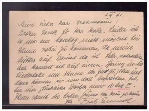 Deutsches Reich  Rundstempel (Datum und/oder Ort klar)