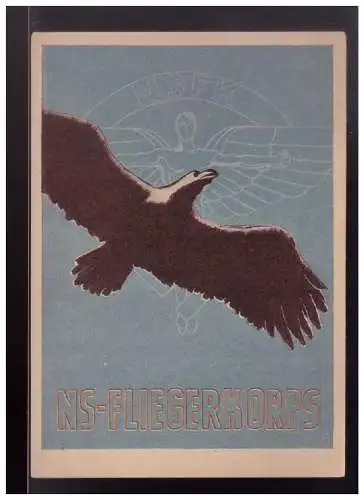 [Propagandapostkarte] Dt- Reich (022836) Propagandakarte, NSFK, NS- Fligerkorps, ungebraucht. 