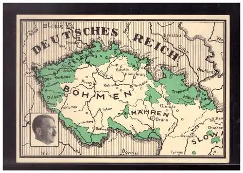 Bes. 2. Wk. Böhmen/M.  Rundstempel (Datum und/oder Ort klar)