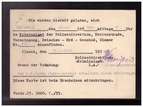 Deutsches Reich  Rundstempel (Datum und/oder Ort klar)