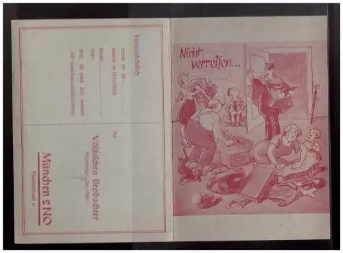 [Echtfotokarte schwarz/weiß] Dt- Reich (022896) Propaganda Klappkartedes Völkischen Beobachters zur Nachsendung in den Aufenthaltort, ungebraucht. 