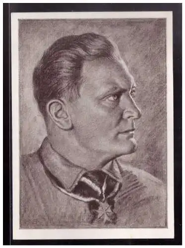 [Echtfotokarte schwarz/weiß] Dt.- Reich (022947) Propagandakarte Hermann Göhring, nach Zeichnung K. Bauer, ungebraucht. 