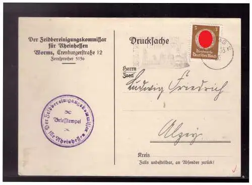 Deutsches Reich  Rundstempel (Datum und/oder Ort klar)