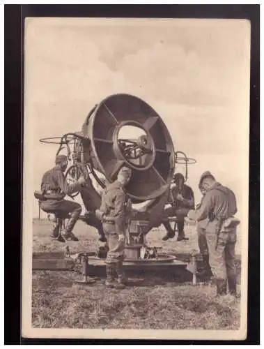 [Propagandapostkarte] Dt.- Reich (022986) Propaganda Postkarte, Unsere Wehrmacht, Flakabteilung am Horchgerät, gelaufen von FPNR 64948. 