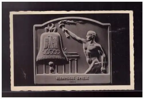 [Propagandapostkarte] Dt- Reich (023013) AK Olympische Spiele 1936, ungebraucht, seltene Karte. 
