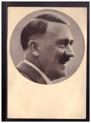 [Propagandapostkarte] BM (023021) Propagandakarte Männer der Zeit Nr 91 , A. Hitler, blanco gestempelt mit SST Brünn 21.3.1938. 