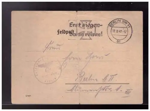 Deutsches Reich  Rundstempel (Datum und/oder Ort klar)