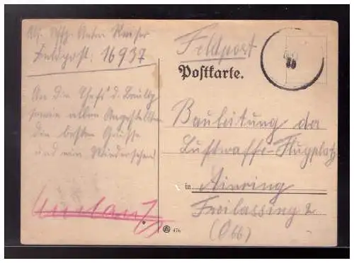 Deutsches Reich  Rundstempel (Datum und/oder Ort klar)