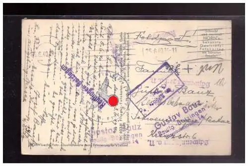 [Propagandapostkarte] Dt- Reich (023214) Propaganda AK Unsere Luftwaffe, Mehrfelderkarte, gelaufen 25.6.1940 mit Feldpost. 