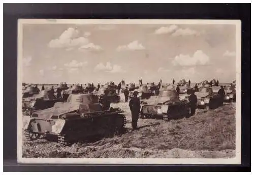 [Propagandapostkarte] Dt- Reich (023219) Propaganda AK Hoffmannkarte, Panzer, gelaufen. 