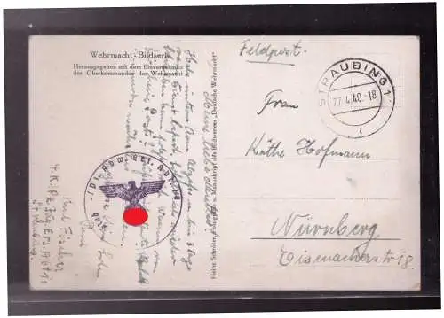 [Propagandapostkarte] Dt- Reich (023226) Propaganda AK Wehrm. Bilderserie, Zug einer Panzerabwehrkompanie fertig zum Abmarsch, gelaufen. 