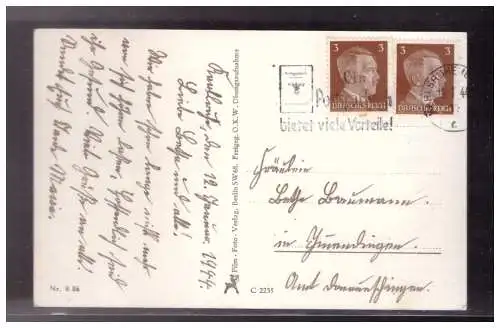 [Propagandapostkarte] Dt- Reich (023230) Propaganda AK Pioniere am Werk, gelaufen Karsruhe 1944. 