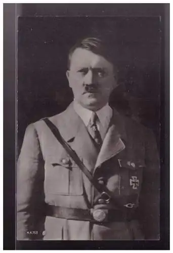 [Propagandapostkarte] Dt- Reich (023247) Propaganda AK Der Führer auf Porträtfotokarte, gelaufen Wien mit SST am 20.4.1938. 