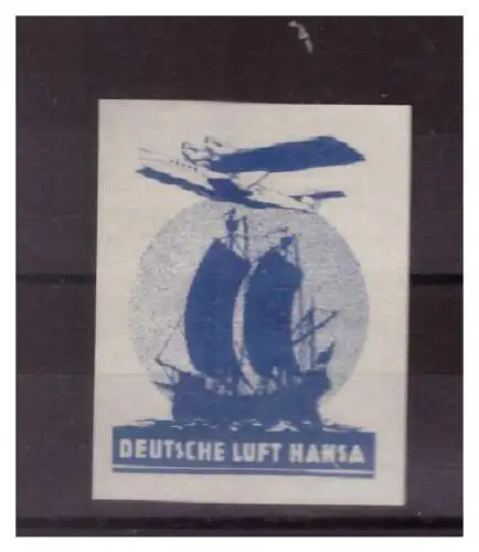 [Propagandapostkarte] Dt- Reich (023266) Vignette Deutsche Luft Hansa. 