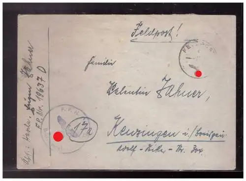 Deutsches Reich  Rundstempel (Datum und/oder Ort klar)