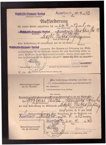 Deutsches Reich  Rundstempel (Datum und/oder Ort klar)