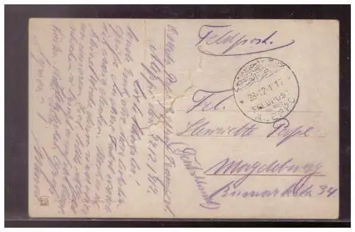 [Propagandapostkarte] Fp d Dt Milität Mission (023331) Ak, Tänzerin in Karnak, gelaufen Aleppo 28.12.1917. 