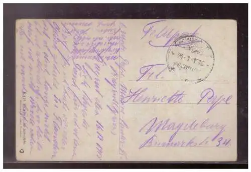 [Propagandapostkarte] Fp d Dt Milität Mission (023332) Ak, Vor einer Moschee, gelaufen Aleppo 24.1.1918. 