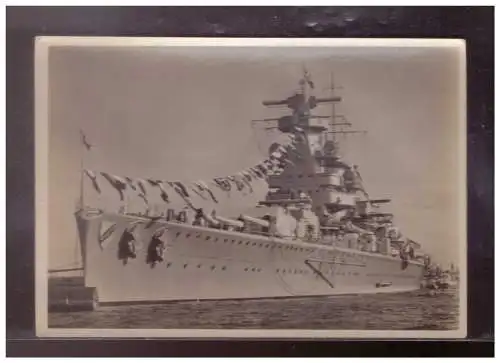 [Propagandapostkarte] DT-Reich (023342) Propagandakarte Panzerschiff Admiral Scheer, ungebraucht. 