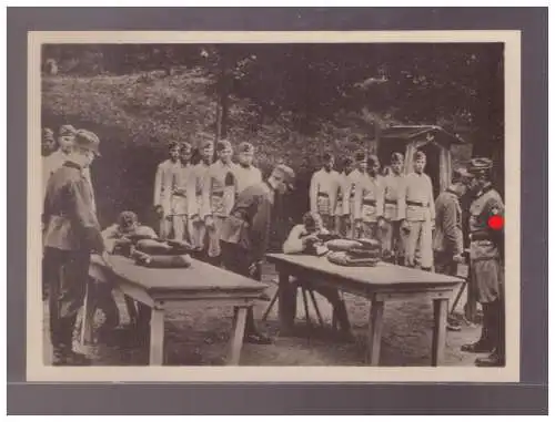 [Propagandapostkarte] DT-Reich (023352) Propagandakarte Unser Reichsarbeitsdienst, Wehrerziehung Zielübungen, ungebraucht. 