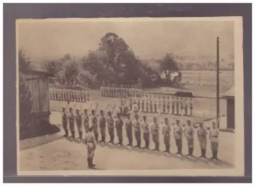 [Propagandapostkarte] DT-Reich (023354) Propagandakarte Unser Reichsarbeitsdienst, Ordungsübungen, ungebraucht. 