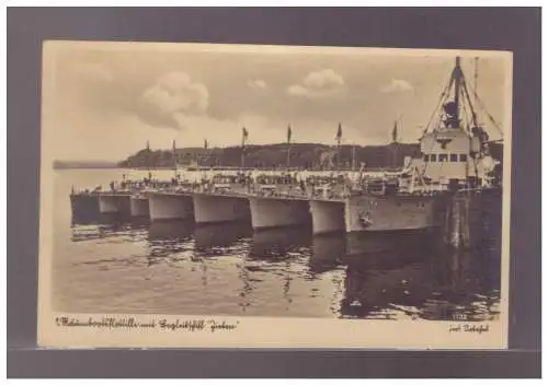 [Propagandapostkarte] DT-Reich (023366) Propagandakarte 1. Räumbootfottille in Kiel, ungebraucht aber beschrieben. 