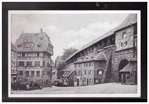 [Ansichtskarte] Dt- Reich (023432) AK Nürnberg Tiergärtnertor mit Albrecht Dürer Haus gelaufen mit SST Nürnberg 9.9.1937. 