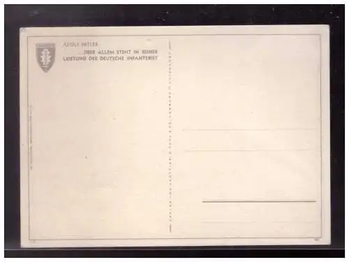 [Propagandapostkarte] Dt- Reich (023438) Propaganda Postkarte Infanterie, Infanterie im Kampf, Grenadiere der Panzer- Jäger, ungebraucht. 