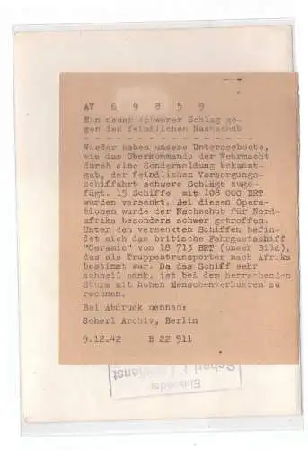 Dt- Reich (023458) Propaganda Presse Foto Ein neuer schwerer Schlag gegenüber den feindlichen Größe 13 x 18 cm