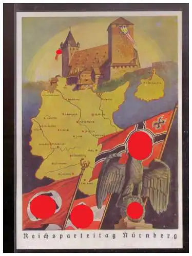 [Propagandapostkarte] Dt- Reich (W00255) Propagandakarte ausgefallenen Reichsparteitag Nürnberg 1939, RS Tapetenpapier, ungebraucht. 