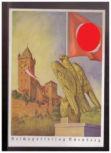 [Propagandapostkarte] Dt- Reich (W00256) Propagandakarte ausgefallenen Reichsparteitag Nürnberg 1939, RS Tapetenpapier, ungebraucht. 