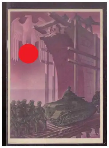 [Propagandapostkarte] Dt- Reich (W00265) Propaganda Die Deutsche Wehrmacht Panzer, Hoffmannkarte, blanco gest. Wien 29.11.1940. 