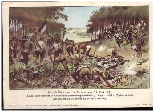 Dt.- Reich (023509) VDA Blatt Die Erstürmung des Annaberges 21. Mai 1921, Blatt 5 August 1939