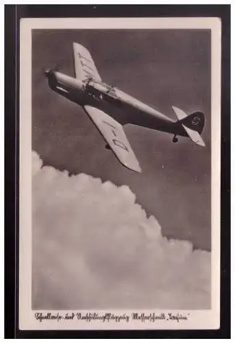 [Propagandapostkarte] DT- Reich (023906) Propagandapostkarte Umschulungsflugzeug Messerschmidt Taifun, ungebraucht. 