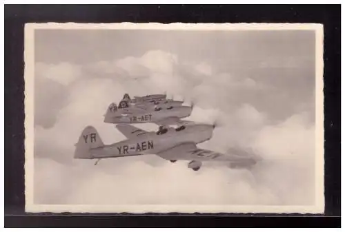 [Propagandapostkarte] DT- Reich (023909) Propagandapostkarte Staffel Klemm Kl 35, ungebraucht RS beschrieben. 