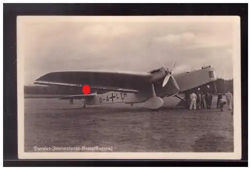 [Propagandapostkarte] DT- Reich (023911) Propagandapostkarte Dornier Zweimotoren Kampfflugzeug, gelaufen Feldpost 22.2.1943. 