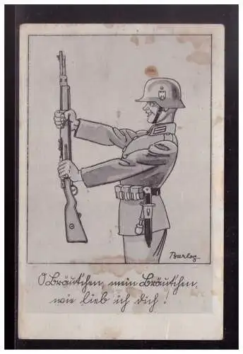 [Propagandapostkarte] Dt- Reich (023978) Propaganda Juxkarte beschrieben nicht gelaufen. 