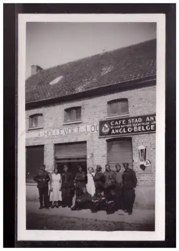 [Propagandapostkarte] Dt- Reich (023981) Propaganda, AK Soldaten vor Wirtschaft , ungebraucht. 